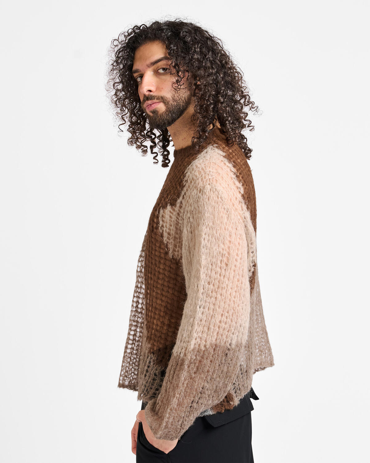 Brain Dead Organic Threadbare Sweater | P26O12004887-oli | AFEW STORE